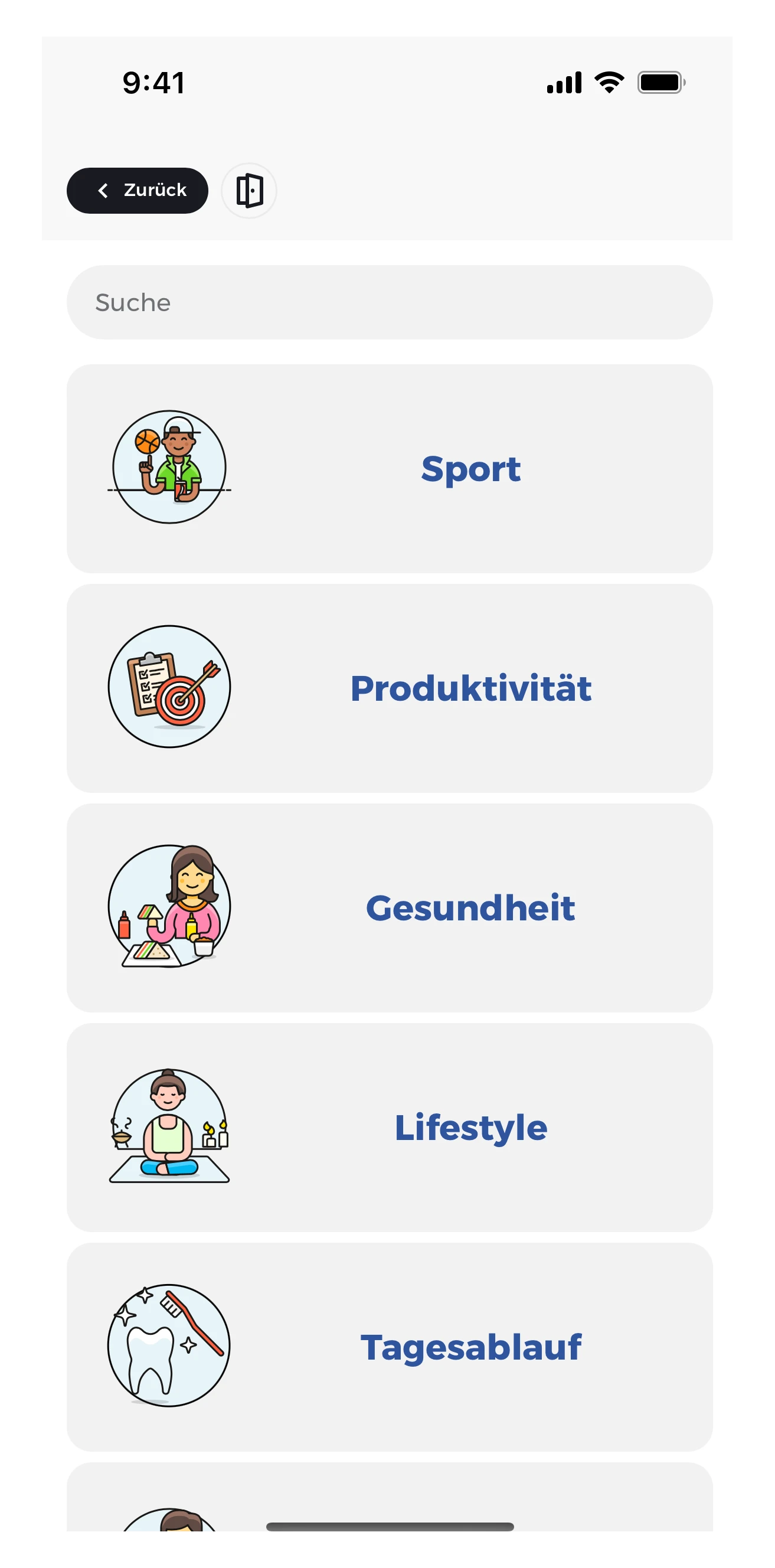 Erstelle deine eigenen Ziele oder nutze unsere Templates als Inspiration.