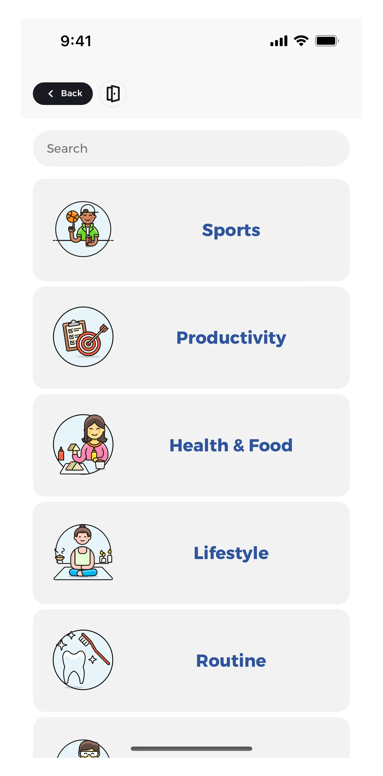 Create your own goals. Or use our templates as inspiration.